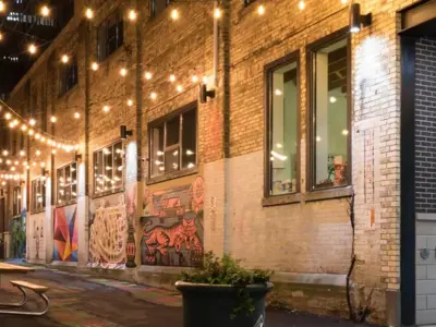 Evening view of Goudies Lane