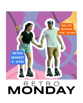 Retro Monday Promotional Poster